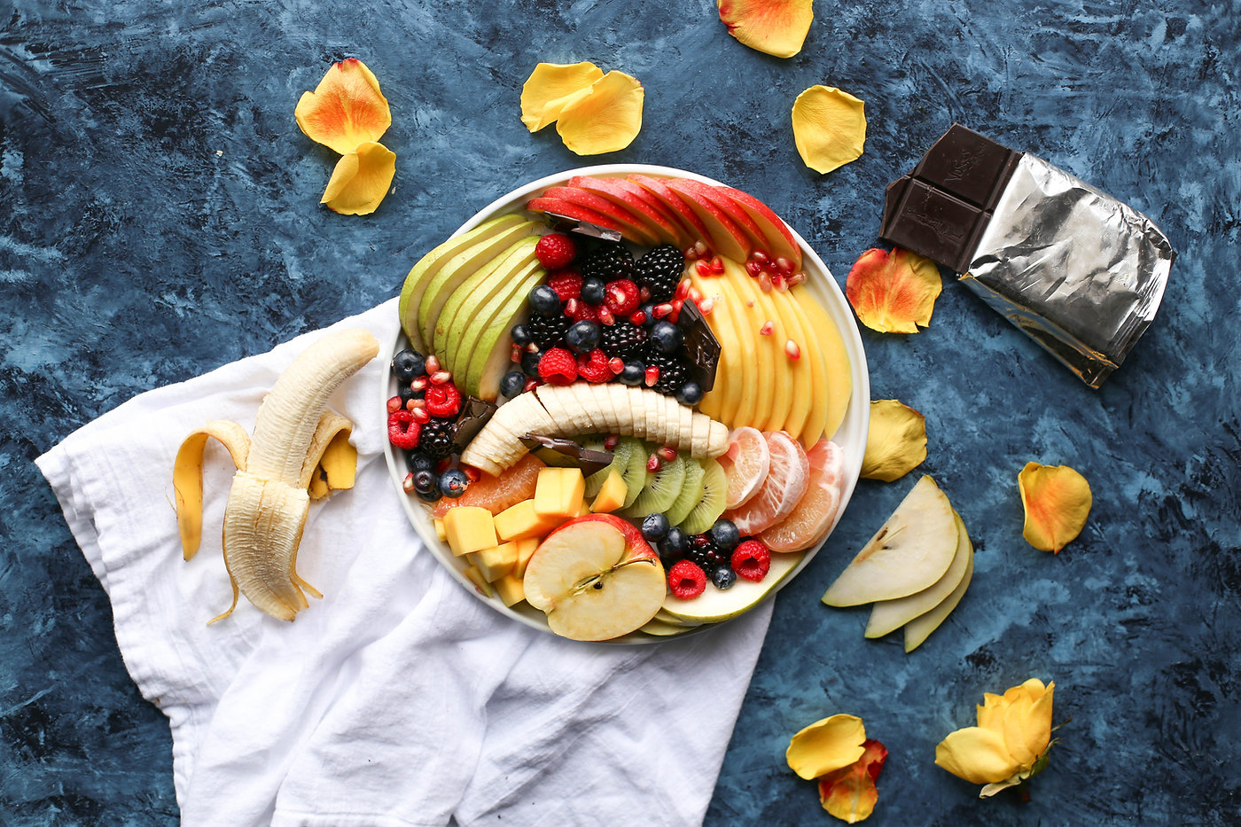 plate of fruit