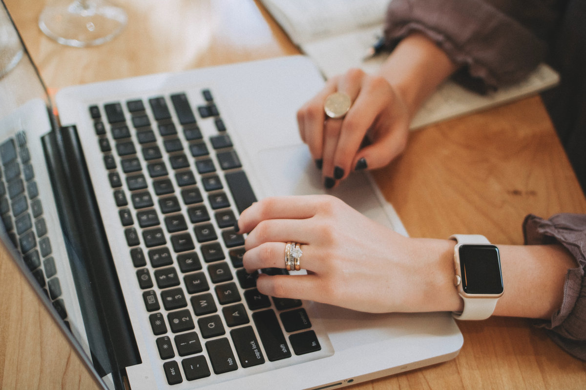 Taking the online ADHD assessment on a laptop
